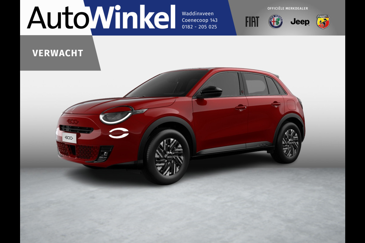 Fiat 600E RED 54 kWh | Clima | Adapt. Cruise | 16" | PDC | Apple Carplay | *SEPP Subsidie € 2.950,-