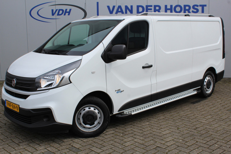 Fiat Talento 2.0-145pk MultiJet L2H1 Pro Edition. Nette en goede Fiat Talento L2. Airco, cruise control, navigatie, telefoonvoorb., pakeersensoren achter, trekhaak, laadruimte betimmerd, dakrails, sidesteps, 3-zits etc.