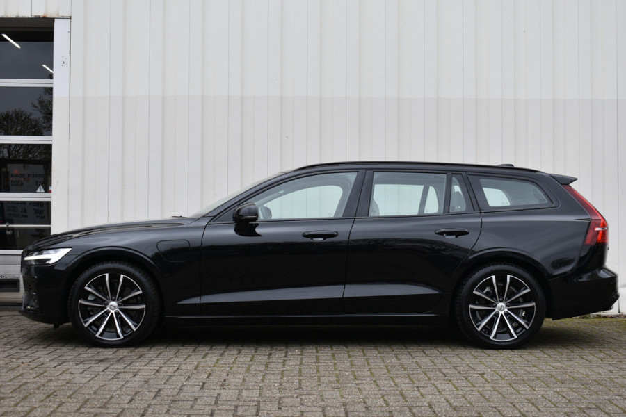 Volvo V60 Recharge T6 AWD 350PK Long Range Plus Dark | Blond lederen bekleding | Ad. Full LED | Verw. Stoelen & stuur