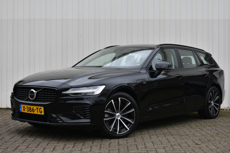 Volvo V60 Recharge T6 AWD 350PK Long Range Plus Dark | Blond lederen bekleding | Ad. Full LED | Verw. Stoelen & stuur