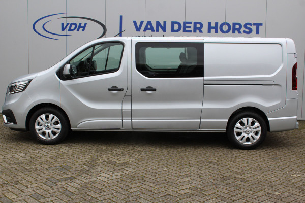 Renault Trafic 2.0-170pk dCi T29 L2H1 Luxe dubbele cabine AUTOMAAT. Zeer luxe Renault Trafic dubbele cabine. Volautm. airco, navigatie, telefoonvoorb., metallic lak, LM wielen, schuifdeur li.+re., armsteunen li.+re voor, Isofix etc, etc