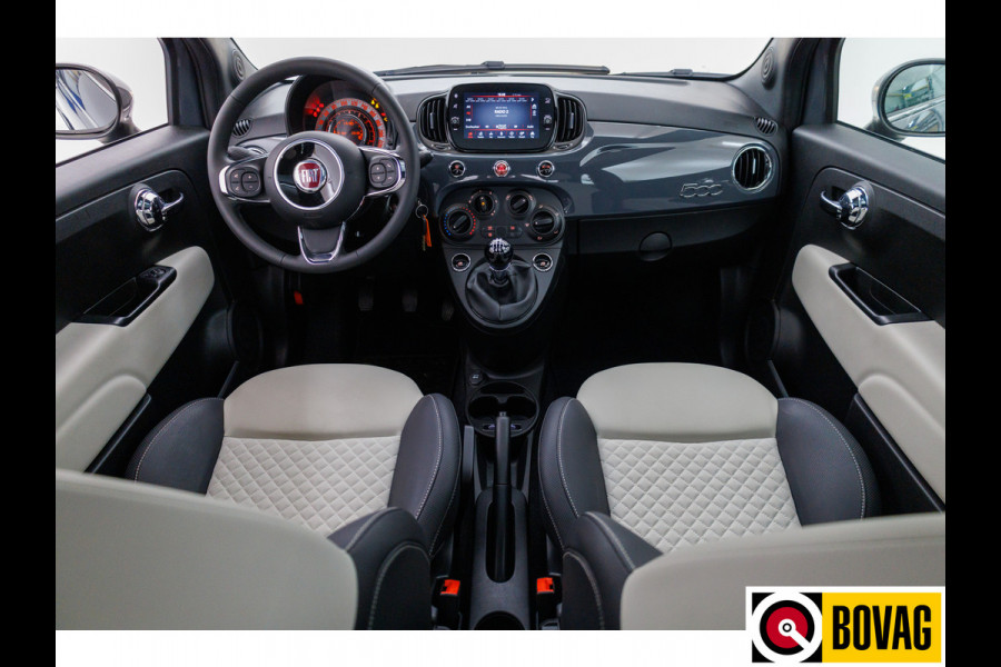 Fiat 500 1.0 Hybrid Dolcevita , Navigatie Panoramadak, App Connect, Airco, DAB, All season banden