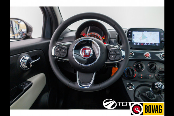 Fiat 500 1.0 Hybrid Dolcevita, Navigatie Panoramadak, App Connect, Airco, DAB, All season banden