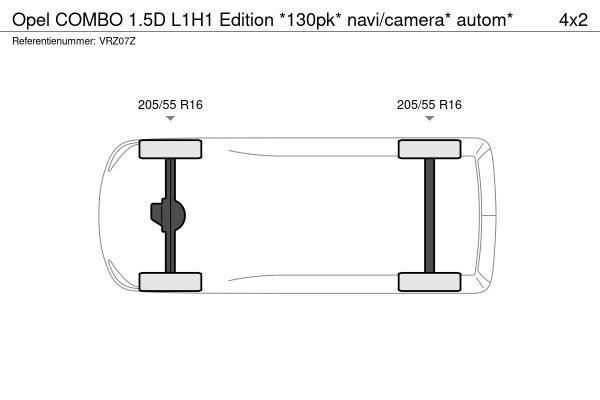 Opel Combo 1.5D L1H1 Edition *130pk* navi/camera* autom*
