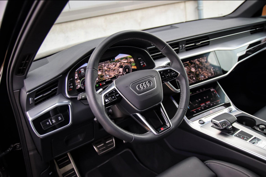 Audi A6 Avant 55 TFSI e Quattro Competition S line Edition 367pk Automaat! Panoramadak|Virtual Cockpit|Leder elektrisch|LED|Black