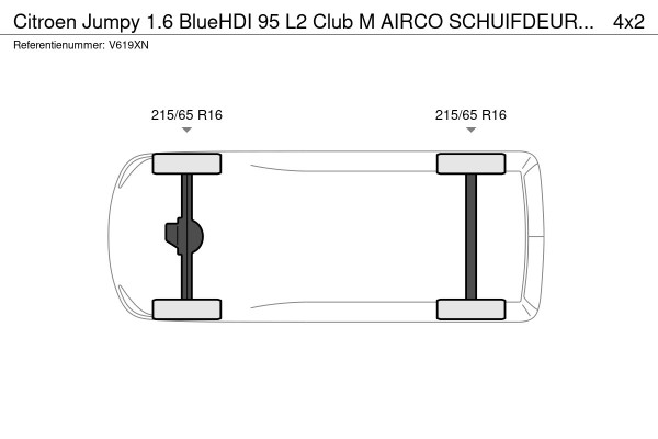 Citroën Jumpy 1.6 BlueHDI 95 L2 Club M AIRCO SCHUIFDEUR TREKHAAK