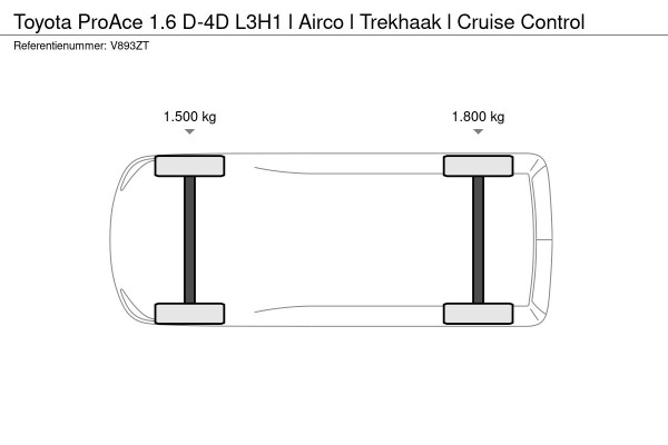 Toyota ProAce 1.6 D-4D L3H1 l Airco l Trekhaak l Cruise Control