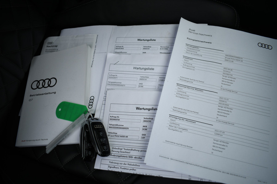 Audi Q7 60 TFSI e 456pk quattro Comp S-zetels Pano Trekh HUD ACC B&O 22inch