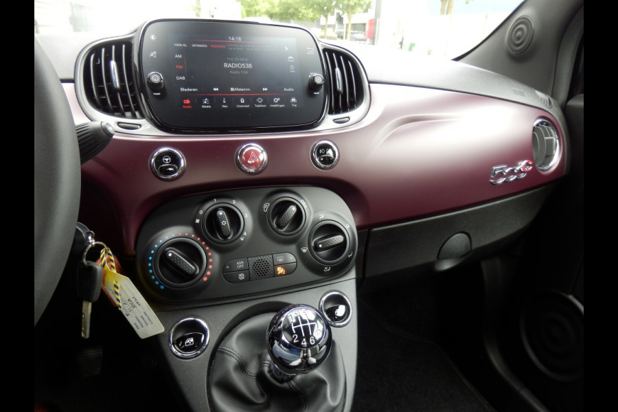 Fiat 500C 70pk | Hybride Star | 16" | Navigatie | Airco | Mistlampen |
