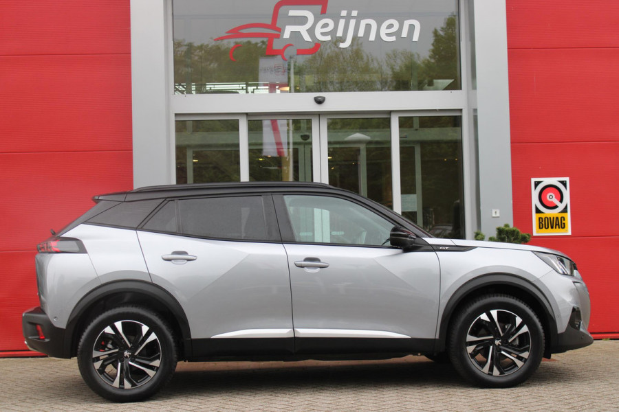 Peugeot 2008 1.2 130PK GT | NAVIGATIE 10" TOUCHSCREEN | APPLE CARPLAY/ANDROID AUTO | ADAPTIVE CRUISE CONTROL | FULL LED KOPLAMPEN | ACHTERUITRIJ CAMERA | 3-D COCKPIT | KEYLESS ENTRY/START | STOEL VERWARMING | DODEHOEK BEWAKING | ALL SEASON BANDEN |