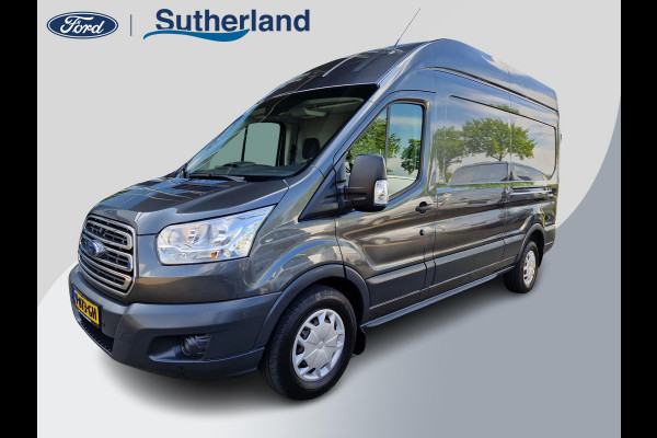 Ford Transit 350 2.0 TDCI L2H3 Trend 170 pk! | 3 Zitplaatsen | Extra hoog dak | RVS Opstap | Metallic lak | Betonplex vloer