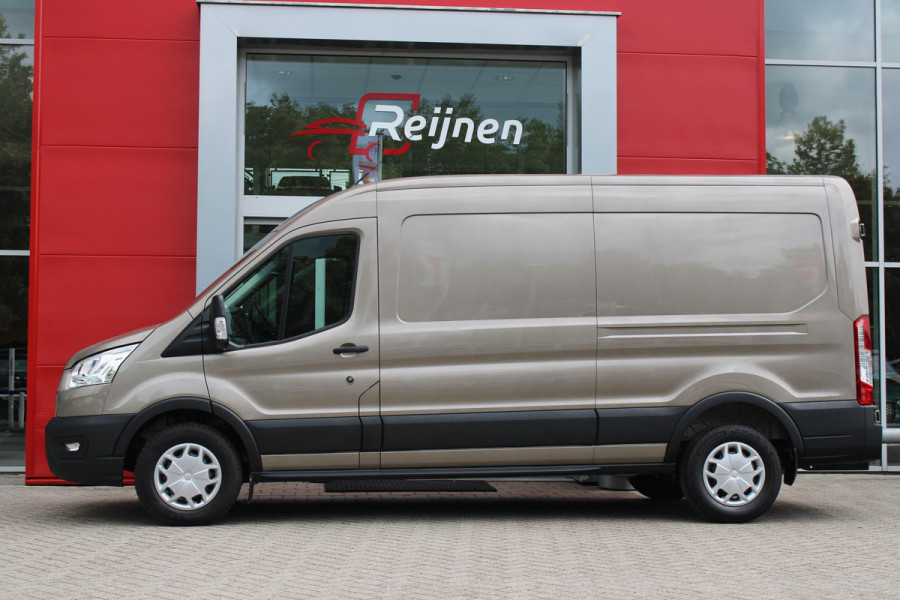 Ford Transit 350 2.0 TDCI 130PK L3H2 TREND | LAADKLEP IDEAAL VOOR CATERING BEDRIJVEN! | ACHTERUIRIJ CAMERA | DAB+ RADIO | TREKHAAK | LANE ASSIST | VERWARMBARE VOORRUIT | APPLE CARPLAY/ANDROID AUTO | 3-ZITS |