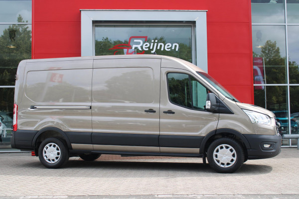 Ford Transit 350 2.0 TDCI 130PK L3H2 TREND | LAADKLEP IDEAAL VOOR CATERING BEDRIJVEN! | ACHTERUIRIJ CAMERA | DAB+ RADIO | TREKHAAK | LANE ASSIST | VERWARMBARE VOORRUIT | APPLE CARPLAY/ANDROID AUTO | 3-ZITS |