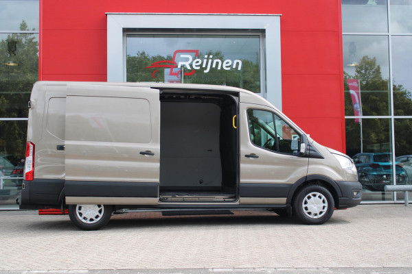 Ford Transit 350 2.0 TDCI 130PK L3H2 TREND | LAADKLEP IDEAAL VOOR CATERING BEDRIJVEN! | ACHTERUIRIJ CAMERA | DAB+ RADIO | TREKHAAK | LANE ASSIST | VERWARMBARE VOORRUIT | APPLE CARPLAY/ANDROID AUTO | 3-ZITS |