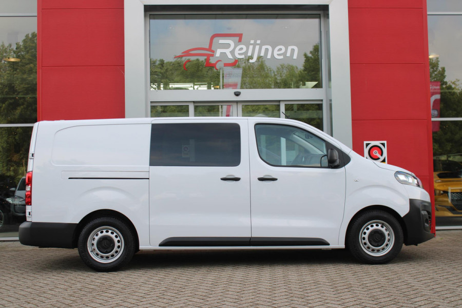 Citroën ë-Jumpy L3 136PK AUTOMAAT DC 75 kWh | 18 STUKS OP VOORRAAD! | DUBBELE CABINE | NAVIGATIE 10" TOUCHSCREEN | APPLE CARPLAY/ANDROID AUTO | ACHTERUITRIJ CAMERA | CRUISE CONTROL | 6-ZITS | REGEN/LICHT SENSOR | DAB+ RADIO | NIEUWE BUS! |