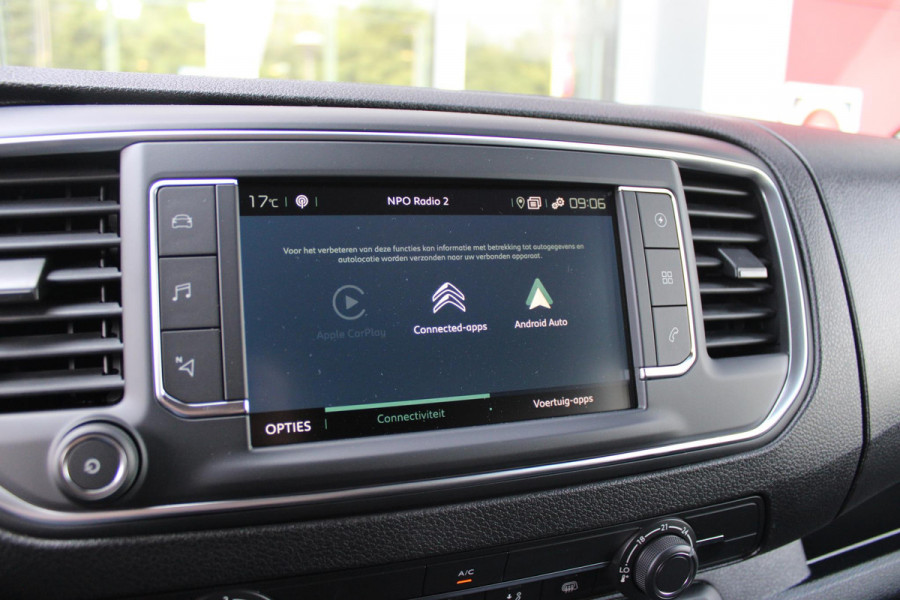 Citroën ë-Jumpy L3 136PK AUTOMAAT DC 75 kWh | 18 STUKS OP VOORRAAD! | DUBBELE CABINE | NAVIGATIE 10" TOUCHSCREEN | APPLE CARPLAY/ANDROID AUTO | ACHTERUITRIJ CAMERA | CRUISE CONTROL | 6-ZITS | REGEN/LICHT SENSOR | DAB+ RADIO | NIEUWE BUS! |