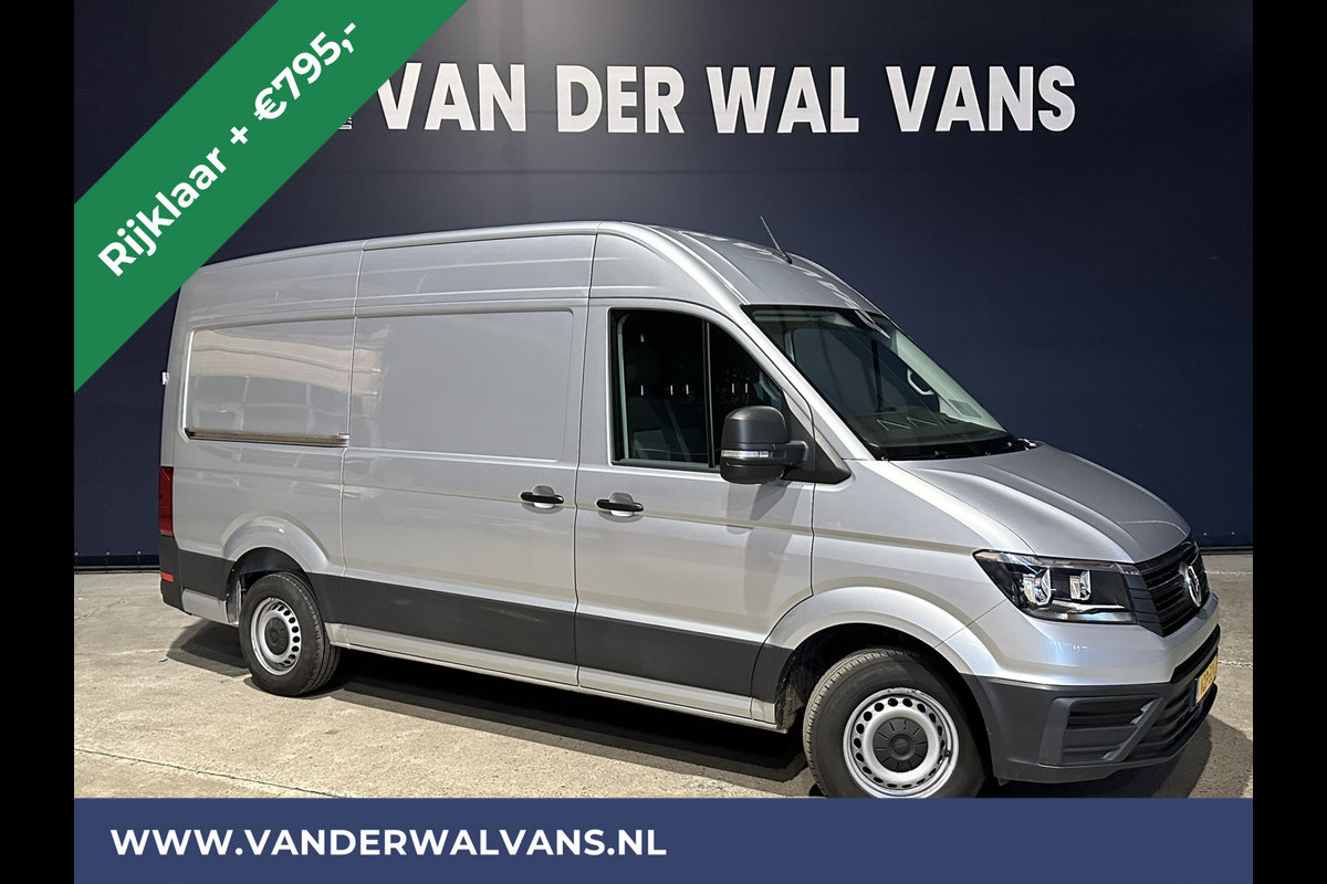 Volkswagen Crafter 2.0 TDI 140pk L3H3 L2H2 Achterwiel aandrijving RIJKLAAR Euro6 Airco | Camera | 3000kg Trekhaak | Apple Carplay Android Auto, Bijrijdersbank