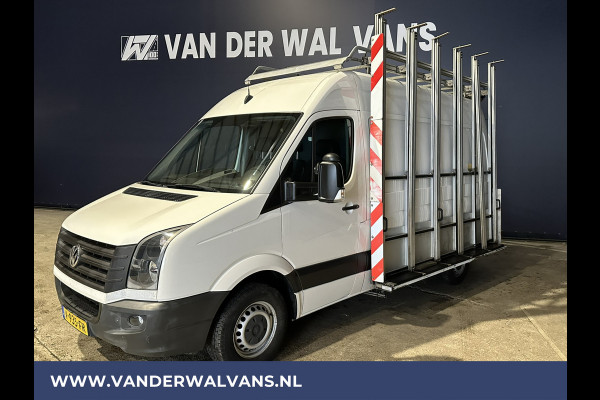 Volkswagen Crafter 2.0 TDI 140pk L2H2 Glasresteel Euro6 Airco | 2800kg Trekhaak | Imperiaal | Trap Cruisecontrol, Chauffeursstoel, bijrijdersbank