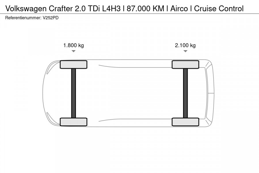 Volkswagen Crafter 2.0 TDi L4H3 l 87.000 KM l Airco l Cruise Control