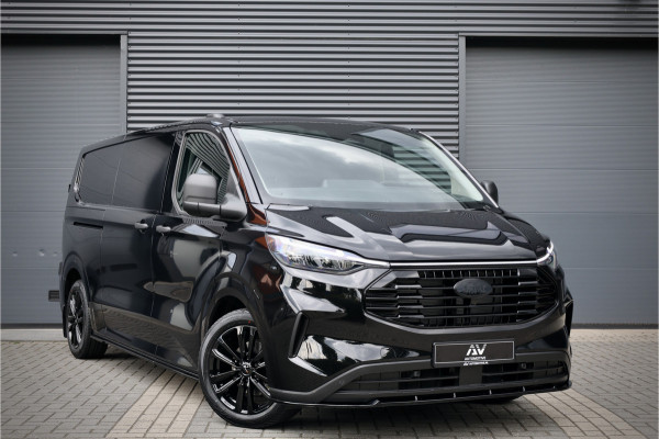 Ford Transit Custom 320 2.0 TDCI L2H1 AUT | Camera | Lane Assist | LED | Apple CarPlay | Garantie tot 06-2027 | NIEUW | AV Black edition | Cobra verlagingsveren | Lederen bekleding | Trekhaak | 3-Zitter