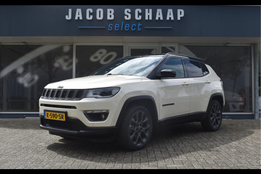 Jeep Compass 4xe 240 Plug-in Hybrid Electric S / Blind spot / Afn. Trekhaak / El. klep / Stoel- & stuurverwarming / 19"