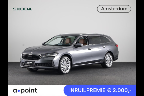 Škoda Superb Combi First Edition 1.5 MHEV 150pk TSI e-TEC Combi | Cognac leder | Travel Assist plus | Panoramadak