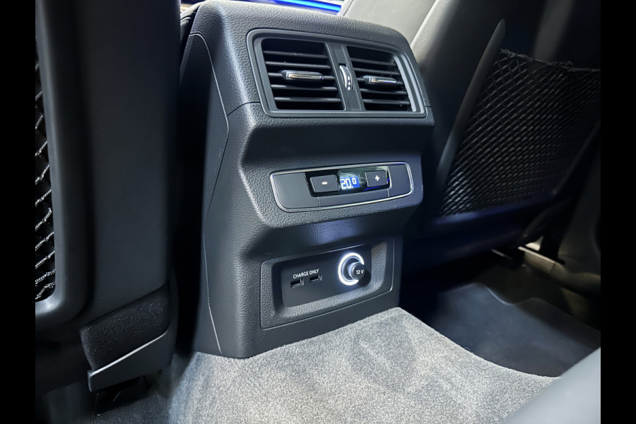 Audi Q5 TFSIe S-Line Luchtvering | 360 View | ACC | RS-Leder | B&O Sound | Head-Up | Panorama | Memory | Tour-Pakket | Matrix-LED | Keyless-Go | Standkachel | Carplay | Virtual-Cockpit | Sfeerverlichting | DAB | 3-Zone Clima | MMI+ Navi |