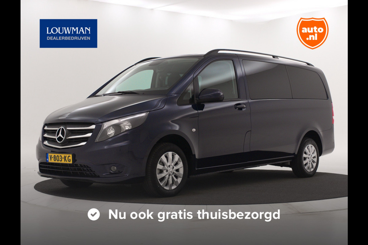 Mercedes-Benz Vito 111 CDI L dubbel cabine, airco, navigatie, parkeersensoren lease Edition, lage bijtelling !! 24 mnd garantie + 2 onderhoudsbeurten GRATIS