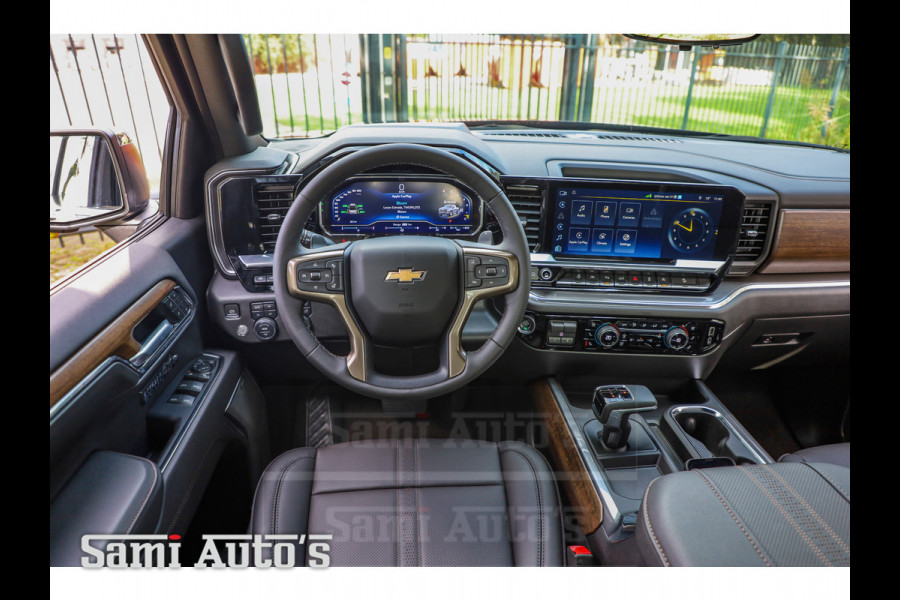 Chevrolet Silverado HIGH COUNTRY | PRIJS MET LPG EN DEKSEL VIRTUAL COCKPIT | BOM VOL | GMC DENALI | 6.2 V8 4X4 | GRIJSKENTEKEN | DUBBELE CABINE | PICK UP | DC | 5 PERSOONS | Voorraad Nr 2063 - 1568 |