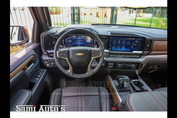 Chevrolet Silverado HIGH COUNTRY | PRIJS MET LPG EN DEKSEL VIRTUAL COCKPIT | BOM VOL | GMC DENALI | 6.2 V8 4X4 | GRIJSKENTEKEN | DUBBELE CABINE | PICK UP | DC | 5 PERSOONS | Voorraad Nr 2063 - 1568 |