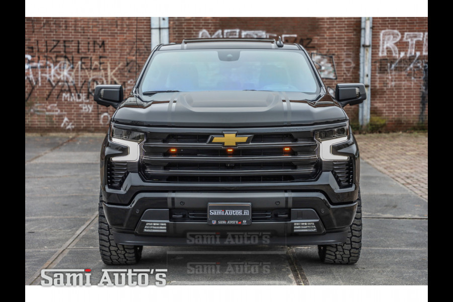 Chevrolet Silverado HIGH COUNTRY | PRIJS MET LPG EN DEKSEL VIRTUAL COCKPIT | BOM VOL | GMC DENALI | 6.2 V8 4X4 | GRIJSKENTEKEN | DUBBELE CABINE | PICK UP | DC | 5 PERSOONS | Voorraad Nr 2063 - 1568 |