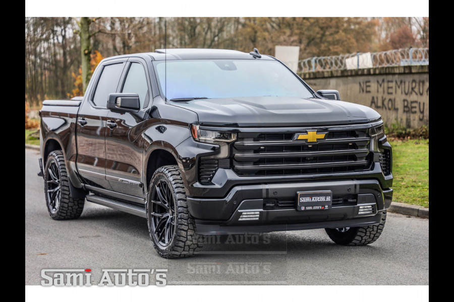 Chevrolet Silverado HIGH COUNTRY | PRIJS MET LPG EN DEKSEL VIRTUAL COCKPIT | BOM VOL | GMC DENALI | 6.2 V8 4X4 | GRIJSKENTEKEN | DUBBELE CABINE | PICK UP | DC | 5 PERSOONS | Voorraad Nr 2063 - 1568 |