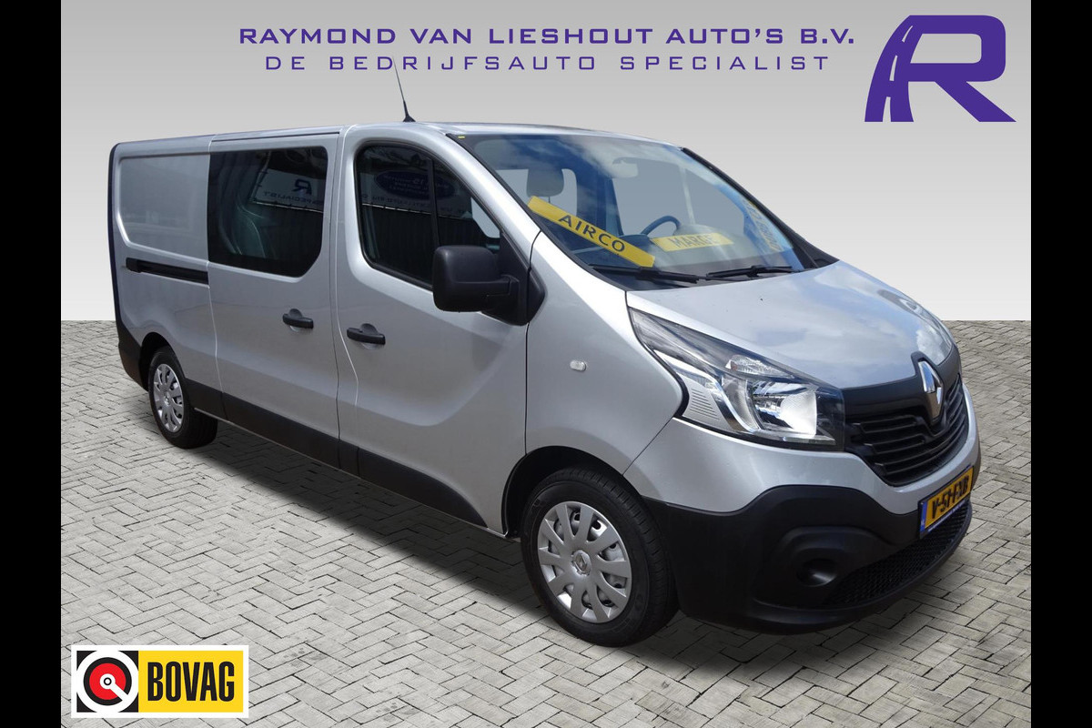 Renault Trafic 1.6 dCi T29 L2H1 EU6 DUBBELE CABINE MARGE AUTO AIRCO CRUISE NAV