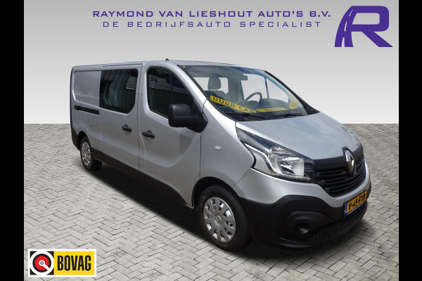 Renault Trafic 1.6 dCi T29 L2H1 EU6 DUBBELE CABINE MARGE AUTO AIRCO CRUISE NAV 2016