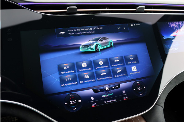 Mercedes-Benz EQE AMG 53 4-MATIC+ Premium+ 91 kWh | Hyperscreen | Airmatic | Achterasbesturing | Distronic+ | Memory | Massage | Stoelverwarming-/ventilatie | Leder | Panoramadak | Surround Camera | HUD | Digital Light |