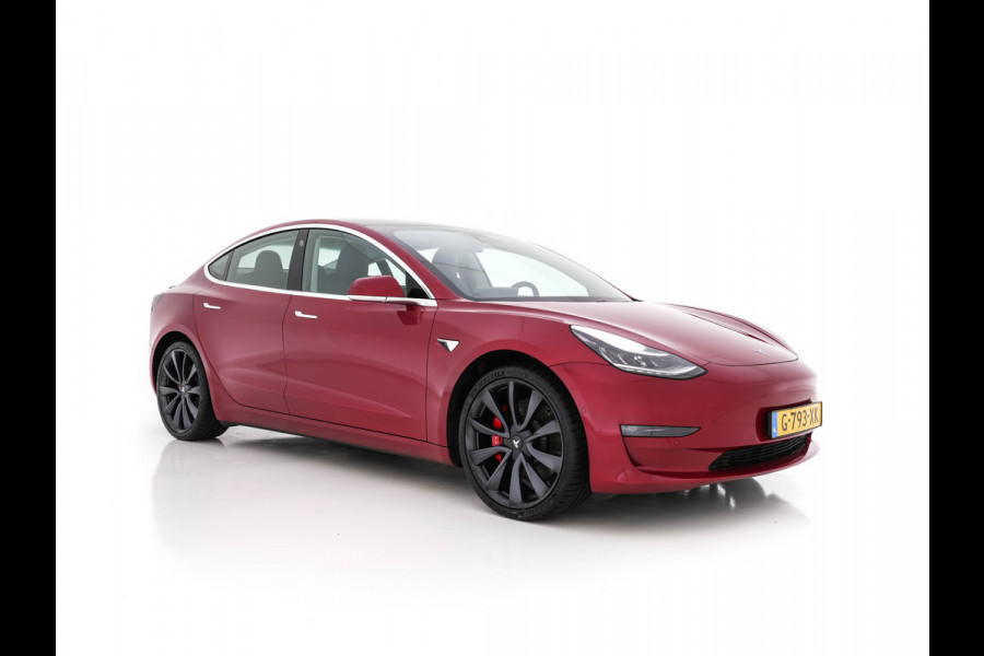 Tesla Model 3 Performance 75 kWh AWD [ Fase-3 ] (INCL-BTW) Aut. *PANO | AUTO-PILOT | FULL-LED | NAPPA-LEATHER | DIGI-COCKPIT | ADAPT.CRUISE | KEYLESS | SURROUND-VIEW | DAB | APP-CONNECT | MEMORY-PACK | LANE-ASSIST | SPORT-SEATS | 20"ALU*