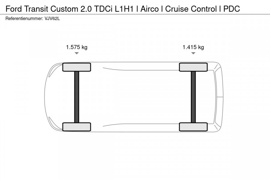 Ford Transit Custom 2.0 TDCi L1H1 l Airco l Cruise Control l PDC