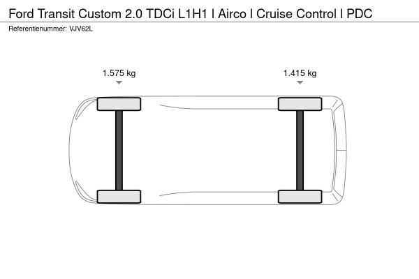 Ford Transit Custom 2.0 TDCi L1H1 l Airco l Cruise Control l PDC