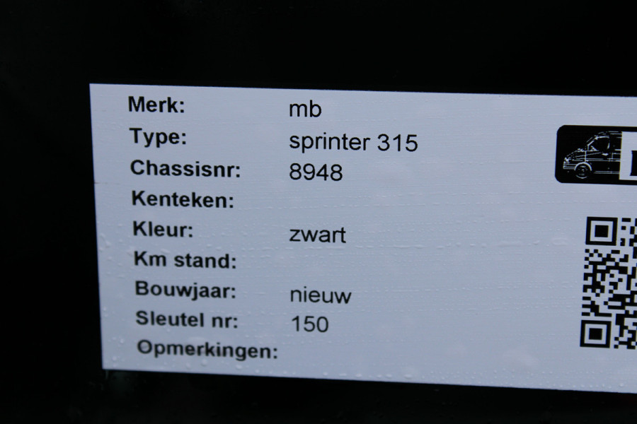 Mercedes-Benz Sprinter 315 CDI L2H2 RWD LED koplampen, MBUX met Apple Carplay / Android Auto