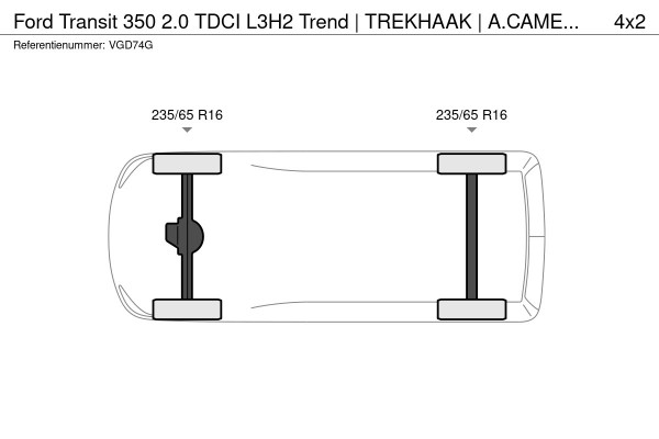 Ford Transit 350 2.0 TDCI L3H2 Trend | TREKHAAK | A.CAMERA | APPLE CARPLAY | GARANTIE | APK T/M 14-5-2025 | COMPLEET ONDERHOUDEN
