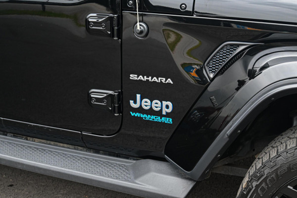 Jeep Wrangler Unlimited 4xe 380 Sahara *Leder / Front Camera / Stoelverwarming + Stuur / Keyless / Beats Audio*