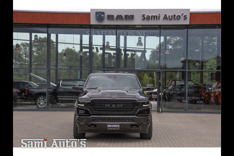 Dodge Ram 1500 LIMITED NIGHT | LPG | COVER| RAMBOX | MWK | VIRUAL | HUD ADG | SER LUCHTVERING | MEEST VOLLE UITVOERING | 5.7 V8 HEMI 402PK | CREW CAB | DUBBELE CABINE | DC | 5 PERSOONS | GRIJSKENTEKEN BEDRIJFS AUTO | VOORRAAD NUMMER 2168 - 6413 | TOP DEAL !! MEEST LUXE SPORT UITVOERING !