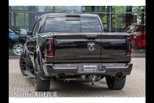 Dodge Ram 1500 LIMITED NIGHT | LPG | COVER| RAMBOX | MWK | VIRUAL | HUD ADG | SER LUCHTVERING | MEEST VOLLE UITVOERING | 5.7 V8 HEMI 402PK | CREW CAB | DUBBELE CABINE | DC | 5 PERSOONS | GRIJSKENTEKEN BEDRIJFS AUTO | VOORRAAD NUMMER 2168 - 6413 | TOP DEAL !! MEEST LUXE SPORT UITVOERING !