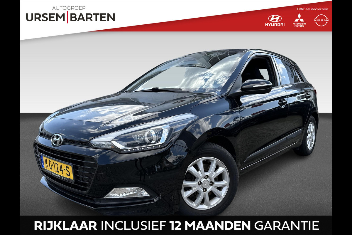 Hyundai i20 1.0 T-GDI Go! 2016 | navigatie | airco | cruise control | parkeercamera | PDC | DAB