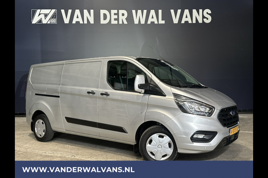 Ford Transit Custom 2.0 TDCI 131pk L2H1 Euro6 Airco | 2800kg Trekhaak | LED | Cruisecontrol Parkeersensoren, Verwarmde voorruit, Bijrijdersbank