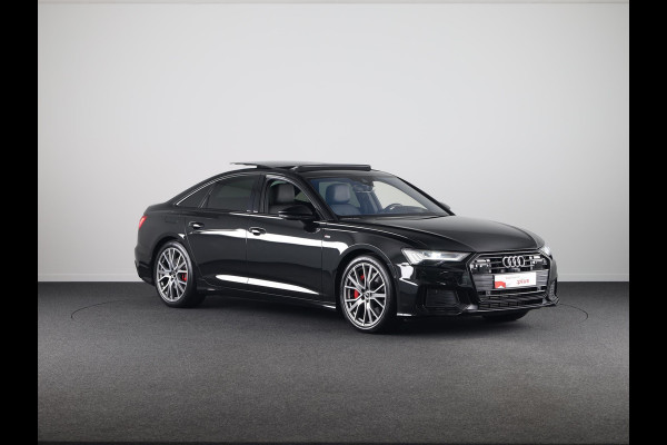 Audi A6 Limousine 55 TFSI e quattro Pro Line S Competition 367 pk S-Tronic | Navigatie | Panoramadak | Elektr. trekhaak | Parkeersensoren | Rondomzicht camera | Stoelverwarming v/a |