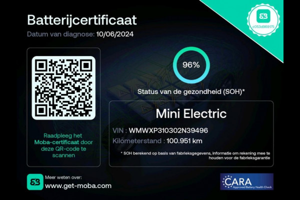 MINI Mini Electric Essential 33 kWh Exitement-Pack [ 3-Fase ] (INCL-BTW) Aut. *LEDER-MICROFIBRE | FULL-LED | VIRTUAL-COCKPIT | CAMERA | KEYLESS | SPORT-SEATS | NAVI-FULLMAP | AMBIENT-LIGHT | DAB | CRUISE | SPORT-SEATS | 17"ALU*