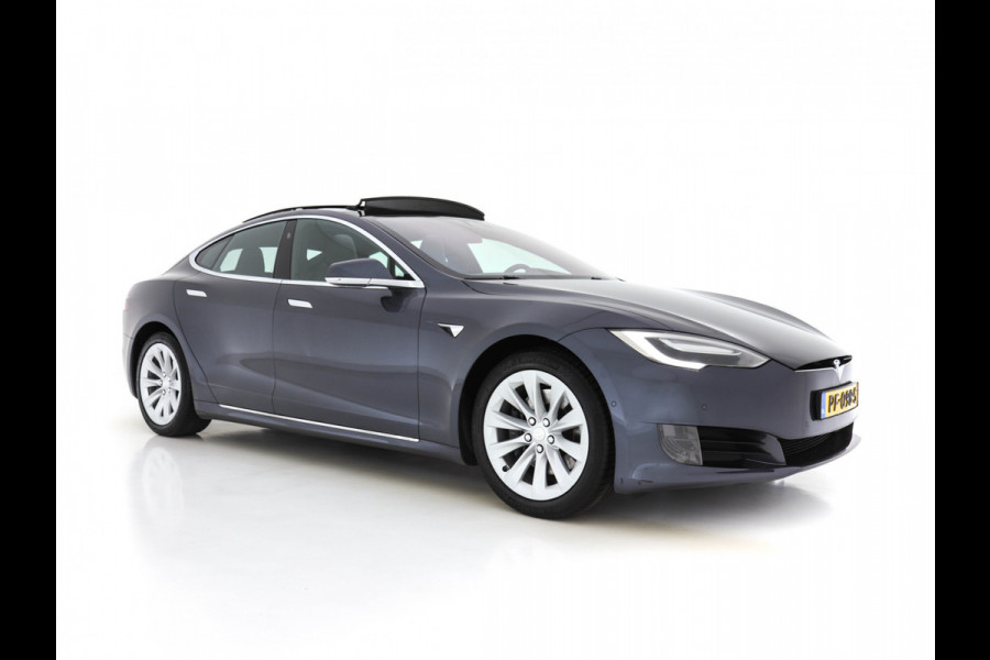 Tesla Model S 235 Kw Base [ 3-Fase ] (INCL-BTW) *PANO | AUTO-PILOT | KEYLESS | FULL-LED | 1/2-LEATHER | NAVI-FULLMAP | SURROUND-VIEW | APP-CONNECT | LANE-ASSIST | DIGI-COCKPIT | DAB | SPORT-SEATS | 19"ALU