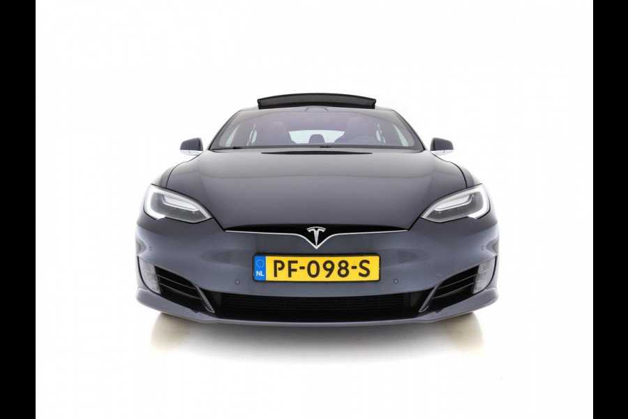 Tesla Model S 235 Kw Base [ 3-Fase ] (INCL-BTW) *PANO | AUTO-PILOT | KEYLESS | FULL-LED | 1/2-LEATHER | NAVI-FULLMAP | SURROUND-VIEW | APP-CONNECT | LANE-ASSIST | DIGI-COCKPIT | DAB | SPORT-SEATS | 19"ALU