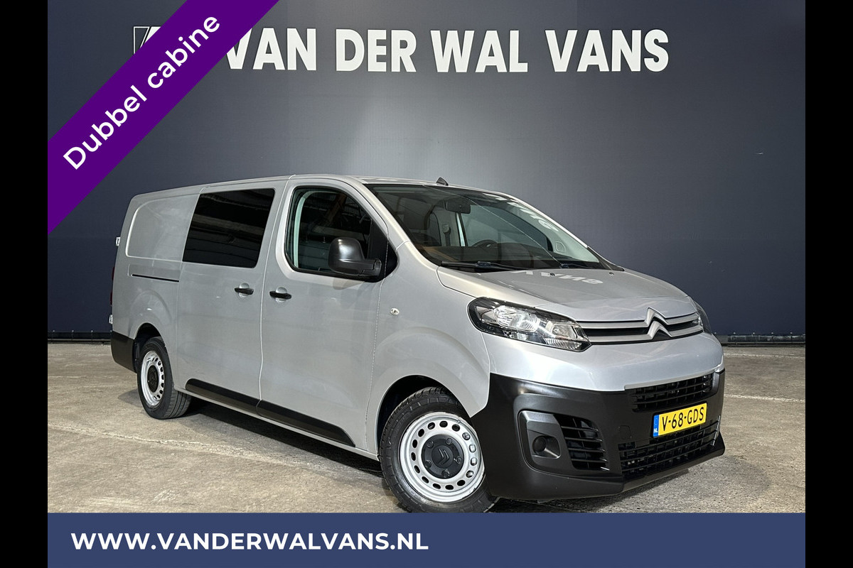 Citroën Jumpy 2.0 BlueHDI *MARGE, GEEN BTW* 122pk L3H1 XL Dubbel cabine Euro6 Airco | Navigatie cruisecontrol, parkeersensoren, 2500kg trekvermogen, apple car play, android